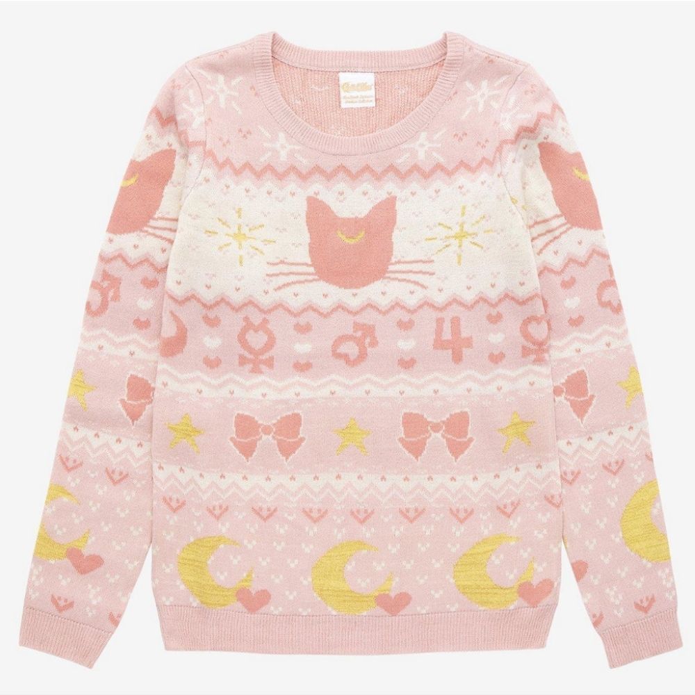 Sailor Moon Luna & Sailor Guardian Symbols Sweater